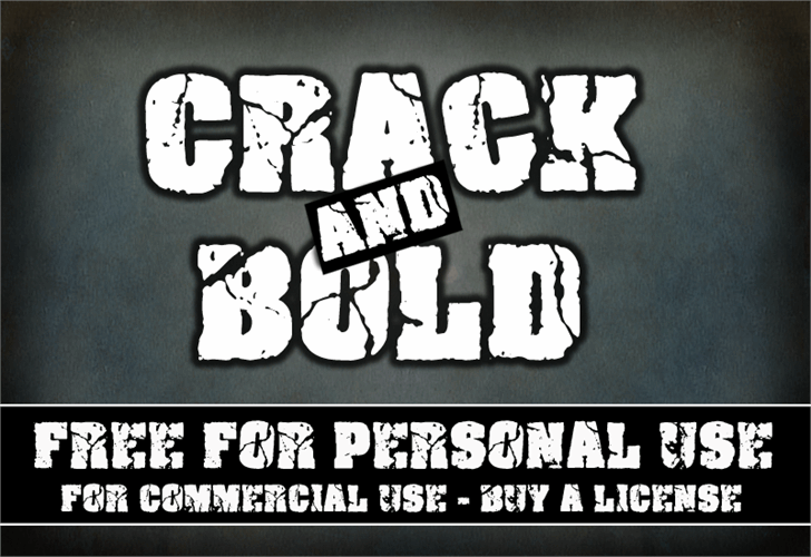 cracked letters font